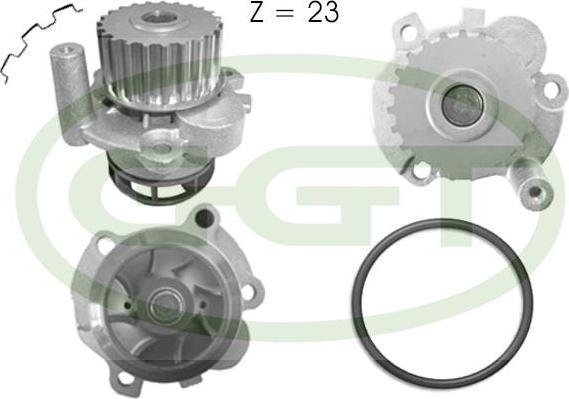GGT PA12525 - Pompa acqua www.autoricambi360.it