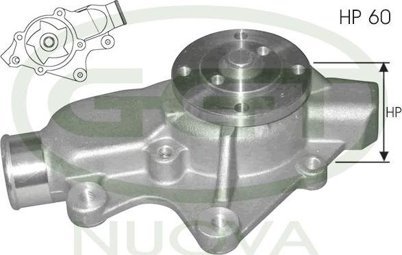 GGT PA12092 - Pompa acqua www.autoricambi360.it