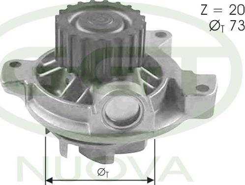 GGT PA12024 - Pompa acqua www.autoricambi360.it