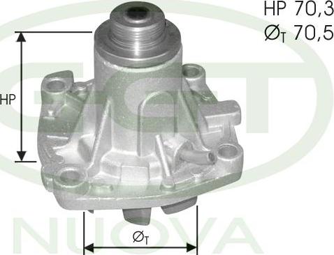 GGT PA12295 - Pompa acqua www.autoricambi360.it