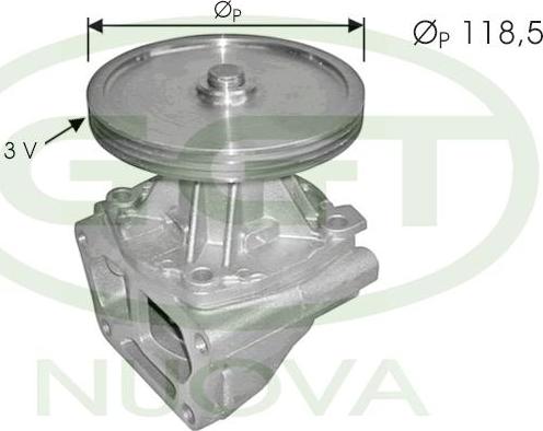 GGT PA12258 - Pompa acqua www.autoricambi360.it