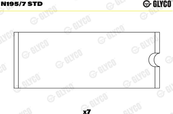Glyco N195/7 STD - Supporto albero a camme www.autoricambi360.it