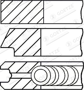 Goetze 08-436506-00 - Kit fasce elastiche www.autoricambi360.it