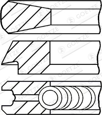 Goetze 08-431100-00 - Kit fasce elastiche www.autoricambi360.it