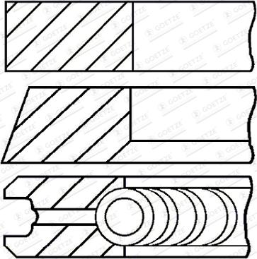Goetze 08-447500-00 - Kit fasce elastiche www.autoricambi360.it