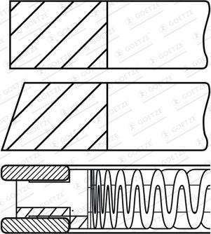 Goetze 08-437700-00 - Kit fasce elastiche www.autoricambi360.it