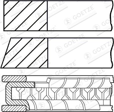 Goetze 08-436900-00 - Kit fasce elastiche www.autoricambi360.it