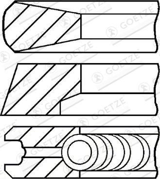 Goetze 08-854700-00 - Kit fasce elastiche www.autoricambi360.it