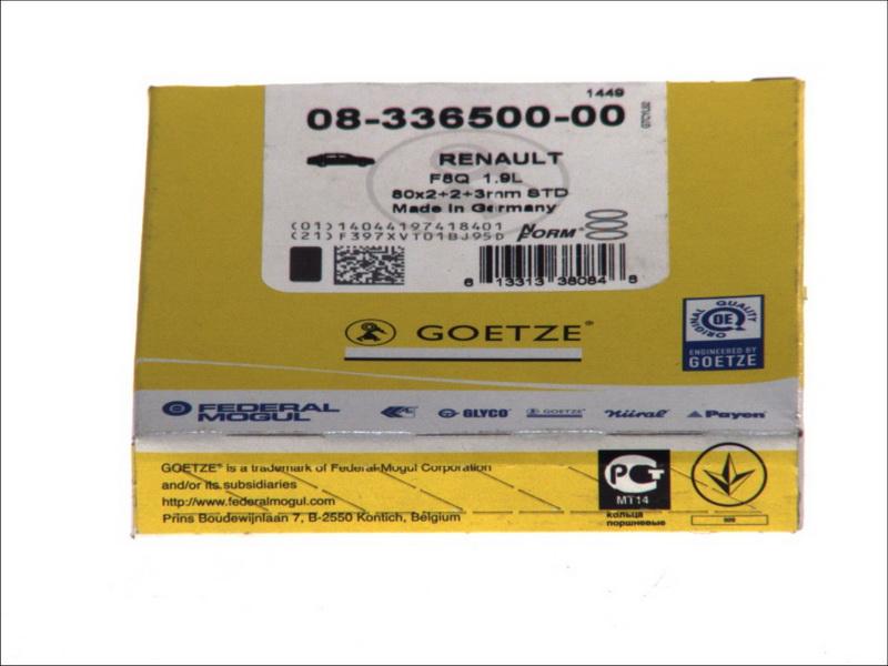 Goetze 08-336500-00 - Kit fasce elastiche www.autoricambi360.it