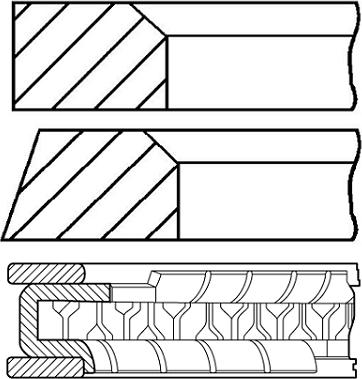 Kolbenschmidt 800000765050 - Kit fasce elastiche www.autoricambi360.it