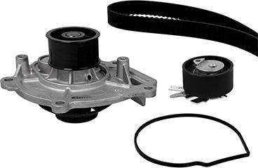 Graf KP1076-1 - Pompa acqua + Kit cinghie dentate www.autoricambi360.it