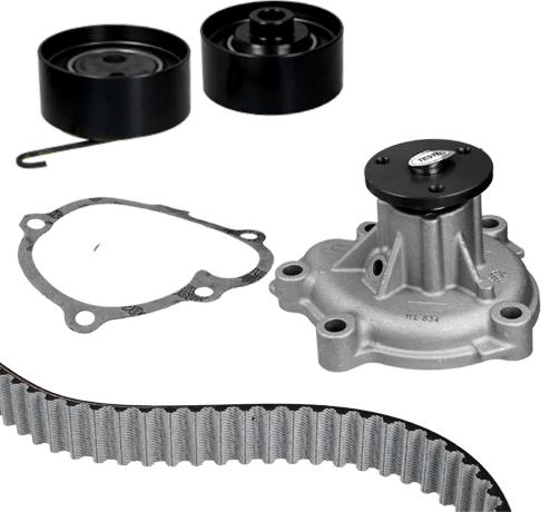 Graf KP834-2 - Pompa acqua + Kit cinghie dentate www.autoricambi360.it