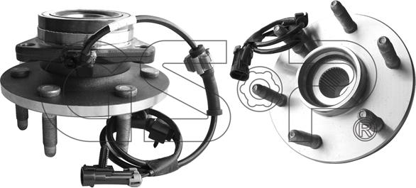 GSP 9333027 - Kit cuscinetto ruota www.autoricambi360.it