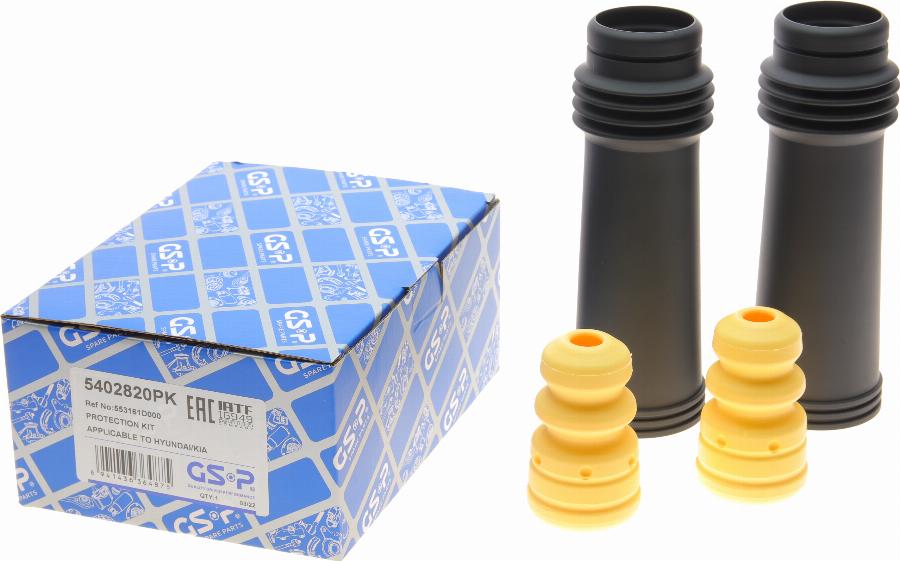 GSP 5402820PK - Kit parapolvere, Ammortizzatore www.autoricambi360.it