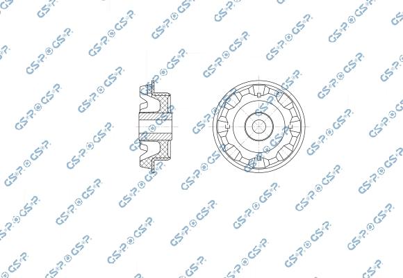 GSP 550172 - Supporto, Differenziale www.autoricambi360.it