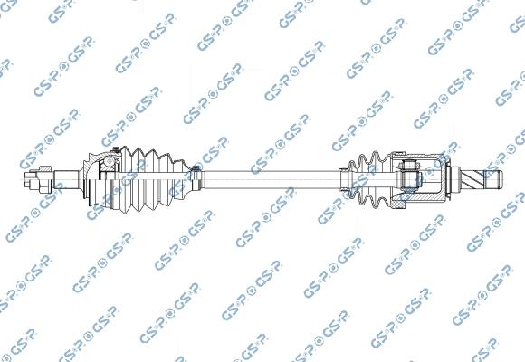 GSP 244079OL - Albero motore / Semiasse www.autoricambi360.it