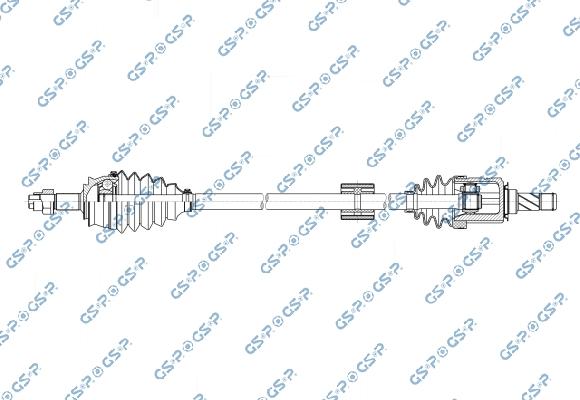 GSP 244078OL - Albero motore / Semiasse www.autoricambi360.it
