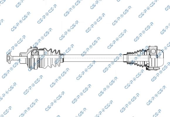 GSP 256844 - Albero motore / Semiasse www.autoricambi360.it