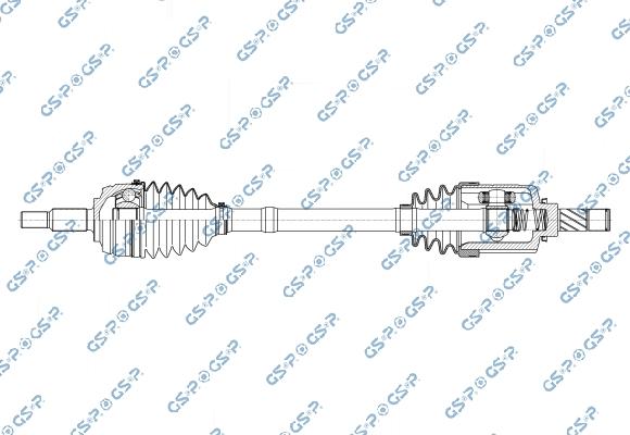 GSP 250498OL - Albero motore / Semiasse www.autoricambi360.it