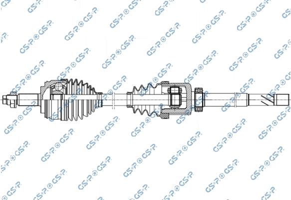 GSP 257562 - Albero motore / Semiasse www.autoricambi360.it