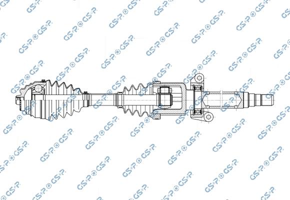 GSP 204087OL - Albero motore / Semiasse www.autoricambi360.it