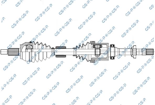 GSP 204191OL - Albero motore / Semiasse www.autoricambi360.it