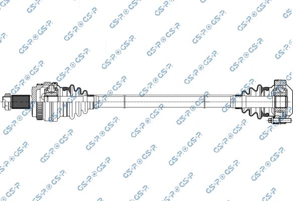 GSP 205023OL - Albero motore / Semiasse www.autoricambi360.it