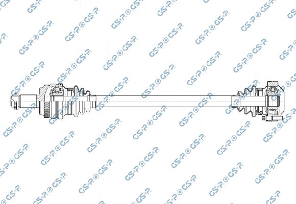 GSP 205074OL - Albero motore / Semiasse www.autoricambi360.it