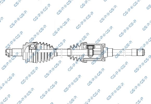 GSP 205078OL - Albero motore / Semiasse www.autoricambi360.it