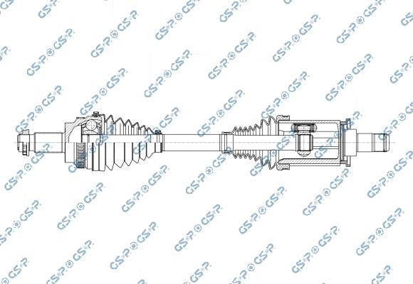 GSP 205124OL - Albero motore / Semiasse www.autoricambi360.it