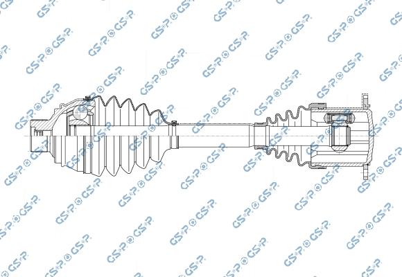 GSP 203328OL - Albero motore / Semiasse www.autoricambi360.it