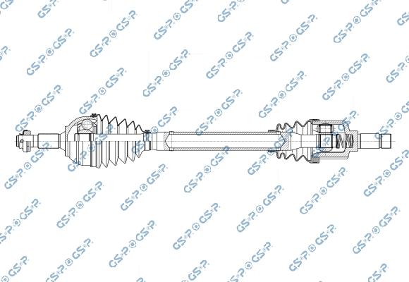 GSP 202315OL - Albero motore / Semiasse www.autoricambi360.it