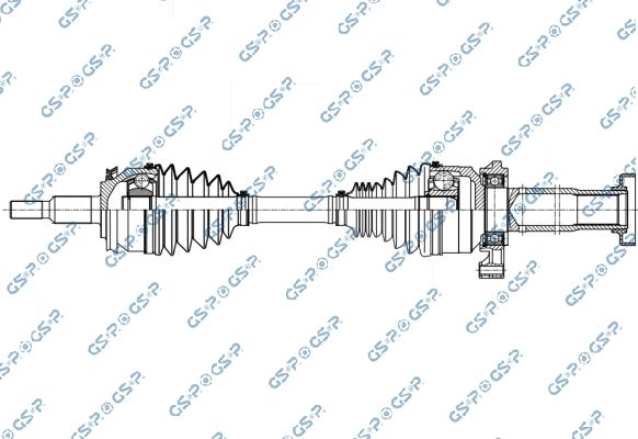 GSP 202724OL - Albero motore / Semiasse www.autoricambi360.it
