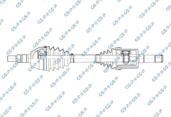 GSP 221045OL - Albero motore / Semiasse www.autoricambi360.it