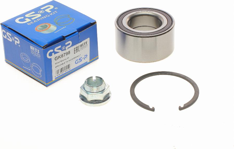 GSP GK6798 - Kit cuscinetto ruota www.autoricambi360.it