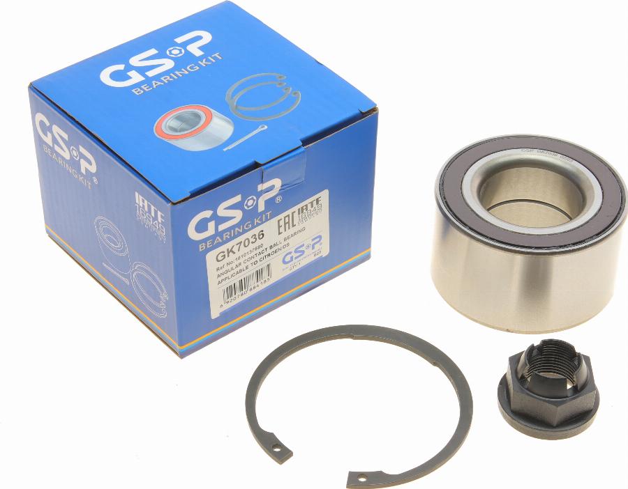GSP GK7036 - Kit cuscinetto ruota www.autoricambi360.it