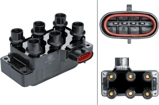 HELLA 5DA 358 168-301 - Bobina d'accensione www.autoricambi360.it