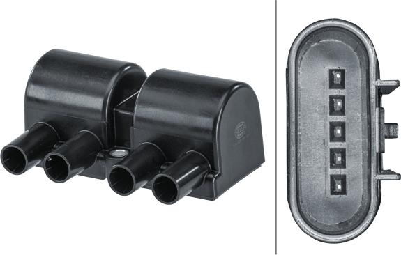 HELLA 5DA 358 168-331 - Bobina d'accensione www.autoricambi360.it