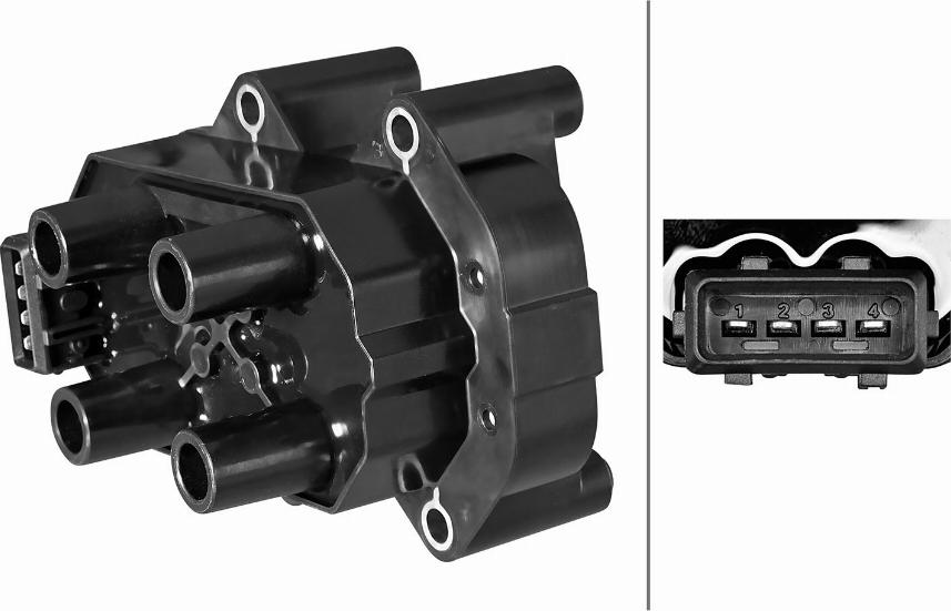 HELLA 5DA 358 102-131 - Bobina d'accensione www.autoricambi360.it