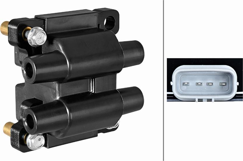 HELLA 5DA 358 102-351 - Bobina d'accensione www.autoricambi360.it