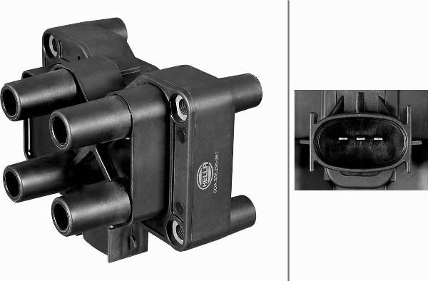HELLA 5DA 358 290-361 - Bobina d'accensione www.autoricambi360.it