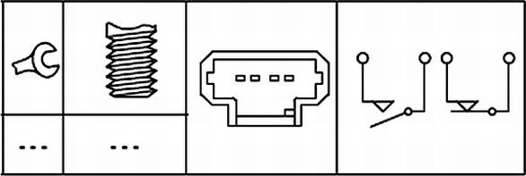HELLA 6DD 008 622-811 - Interruttore luce freno www.autoricambi360.it