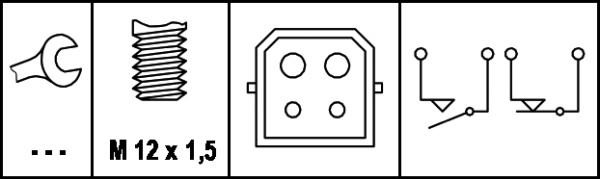 HELLA 6DD 008 622-351 - Interruttore luce freno www.autoricambi360.it