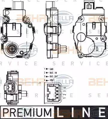 HELLA 6NW 351 344-041 - Regolatore, Valvola miscelazione www.autoricambi360.it