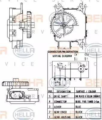 HELLA 6NW 351 344-001 - Regolatore, Valvola miscelazione www.autoricambi360.it