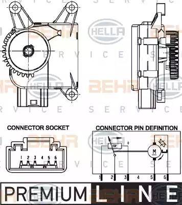 HELLA 6NW 351 344-021 - Regolatore, Valvola miscelazione www.autoricambi360.it