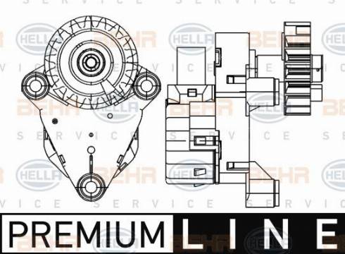 HELLA 6NW 351 345-241 - Regolatore, Valvola miscelazione www.autoricambi360.it