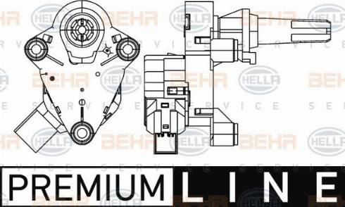 HELLA 6NW 351 345-261 - Regolatore, Valvola miscelazione www.autoricambi360.it