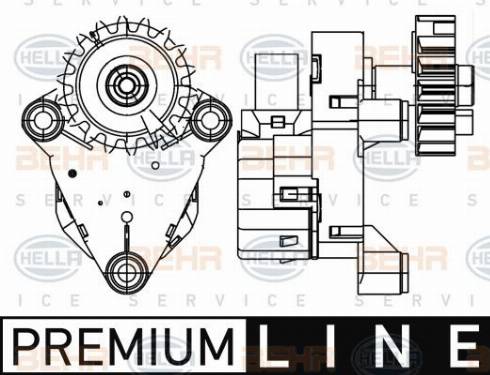 HELLA 6NW 351 345-271 - Regolatore, Valvola miscelazione www.autoricambi360.it
