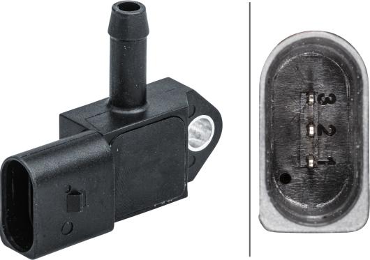 HELLA 6PP 009 409-591 - Sensore, Pressione gas scarico www.autoricambi360.it